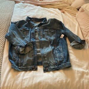 Oversized jean jacket